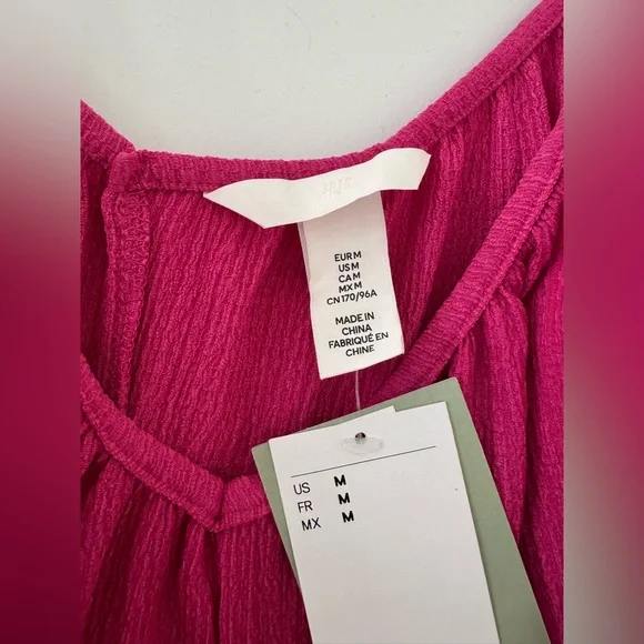 H&M Pink Tie-Belt Jersey Jumpsuit - Picture 4 of 5